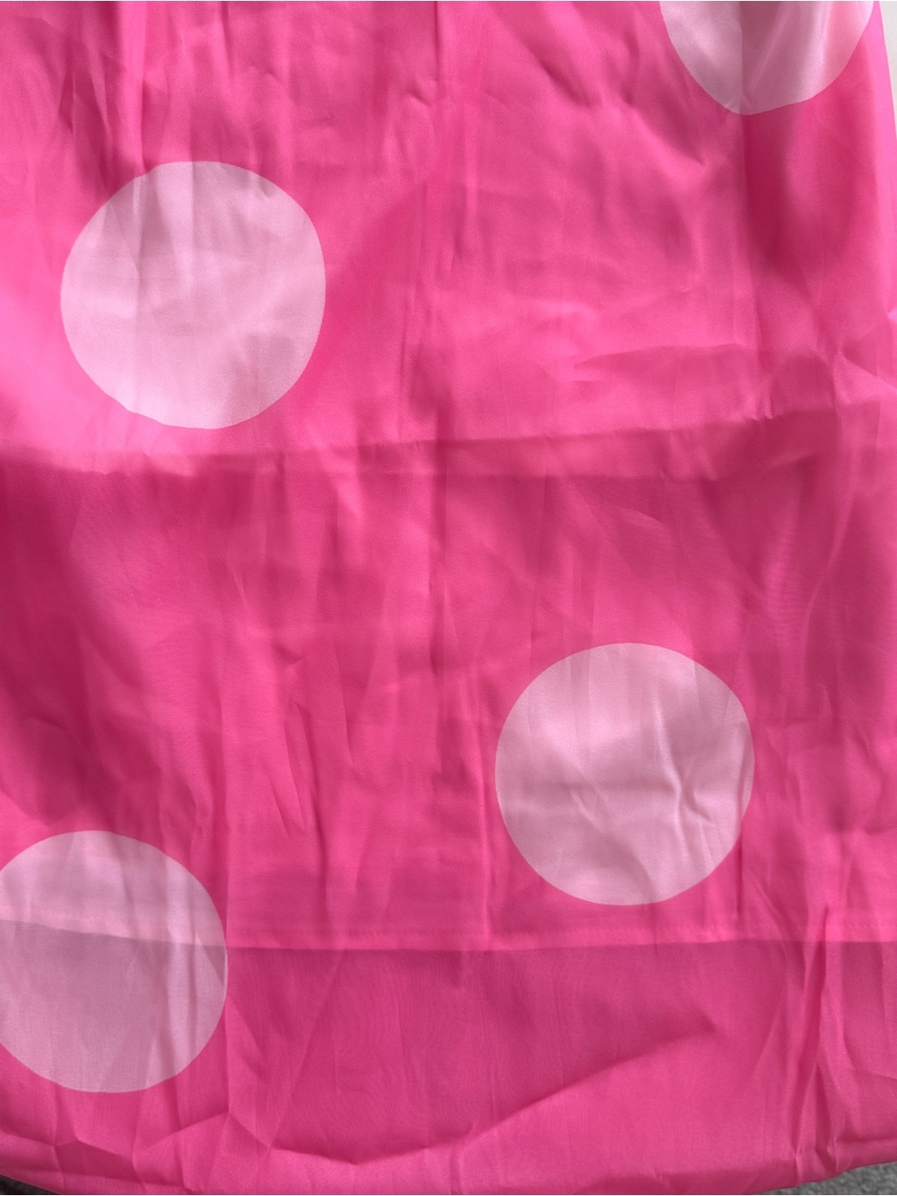 SHEIN Pink Polka Dot Sheer Maxi Slip Dress - Picture 5 of 5